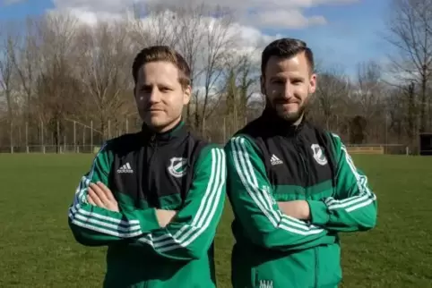 Teamworker: Sondernheims spielende Trainer Lukas Groß (links) und Manuel Morio.