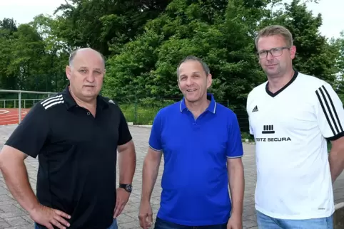 Damals bei der SG Kirchheimbolanden/Orbis noch vereint: Gerhard Schmidt, Gerhard Kotysch und Stephan Ruby (von links) im Mai 201
