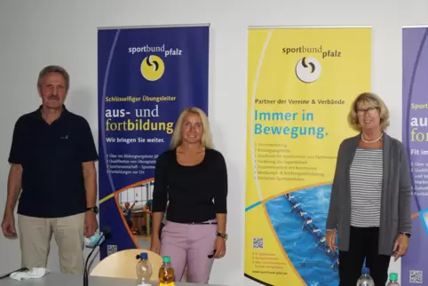 Als Vorstand im Einsatz für den Sportkreis Bad Dürkheim (von links): Alfons Fürst, Petra Hutera und Erika Müller-Kupferschmidt. 