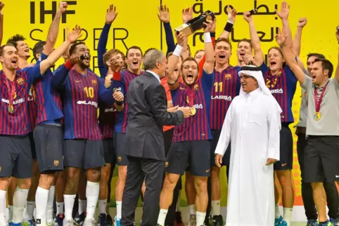 Der FC Barcelona hat schon fünfmal den Supoer Globe gewonnen. 400.000 Euro bekommt der Sieger für den Titel bei der Klub-Weltmei