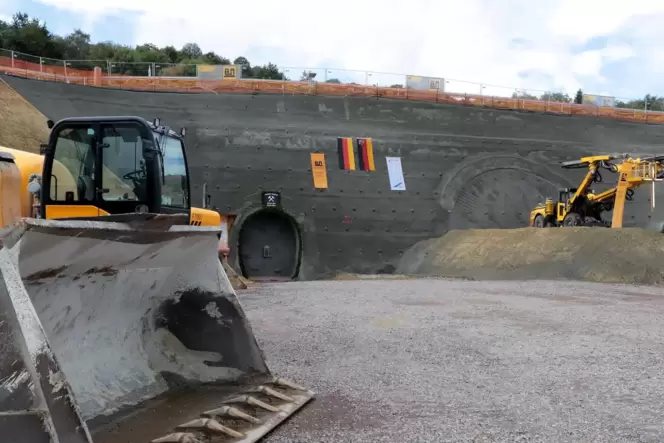 29. September 2021: Tunnelanstich für die Umgehung von Bad Bergzabern.