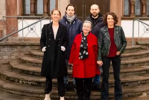 Das Tatort-Team beim Dreh für die Folge „Lenas Tante“.