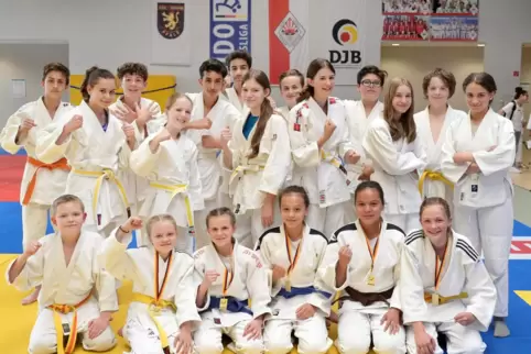Judo- und Schulstadt Speyer: die erfolgreichen Kämpfer von Jugend trainiert für Olympia.
