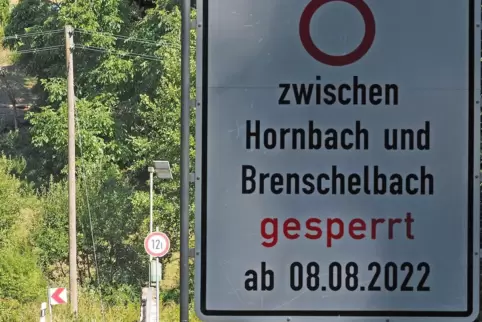 Die Vollsperrung zwischen Hornbach und Brenschelbach sorgt für kuriose Situationen. 
