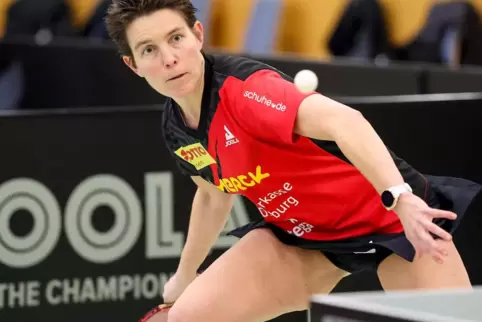 Schlug die Dritte der Einzel-Europameisterschaft 2022: Tanja Krämer (42) aus Merzalben.