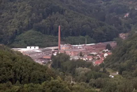 Die riesige Kartonfabrik ist prägend für Sarnstall.
