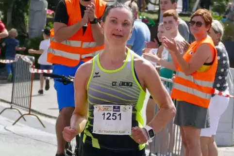  Schnellste Läuferin beim Draisinenlauf: Anna Kirsch von der TSG Eisenberg.