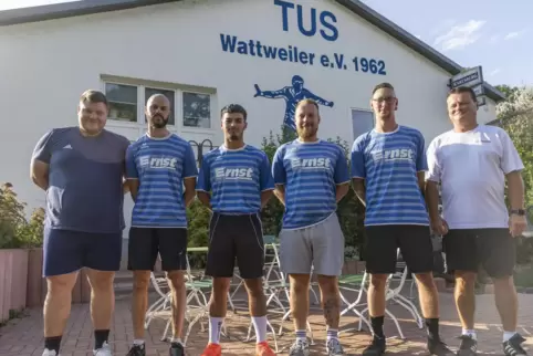  V.l. Co-Trainer Tobias Jost, Benjamin Cdrzalek, Abulfazel Sultani, Johannes Walz , Sören Igel und Trainer Michael Blatt