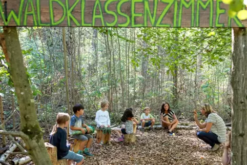 Waldklassenzimmer: In Kandel gibt es schon eine Naturschule.