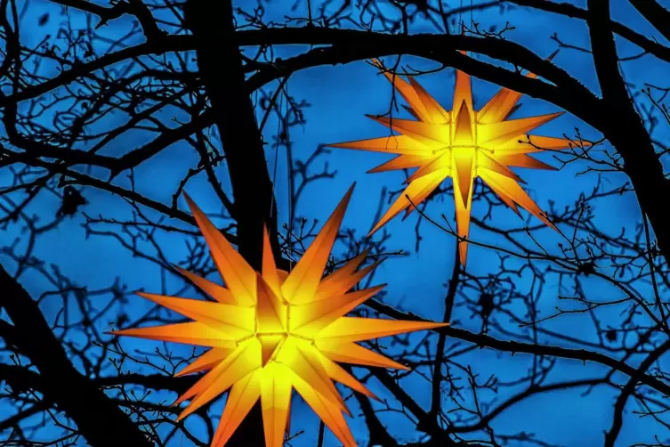 Leuchten auch in diesem Jahr: Herrnhuter Sterne.