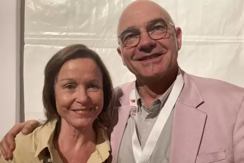 Wären gern geblieben: Peter Espeloer und Annalena Schmidt, hier bei der „Avatar“-Premiere beim Filmfestival in Ludwigshafen im A