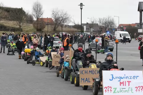 Die Kinder-Demo auf dem Wurstmarktplatz.