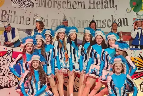 Die Tanzgarde des MCC Morschheim freut sich auf die Narrenschau. 