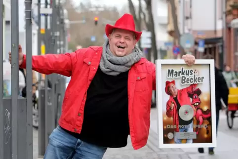 Markus Becker erhält für seinen Song "Das rote Pferd" den Platin Award.