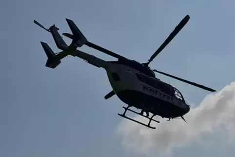 In Speyer ausgerückt: Hubschrauber der Polizei.