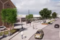 Mehr Grün und eine klare Abgrenzung von Platz und Straße: So sieht der neueste Entwurf für die Neugestaltung des Bahnhofsumfelds