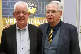 Rainer Bernhardt (links) und SWFV-Präsident Hans-Dieter Drewitz.