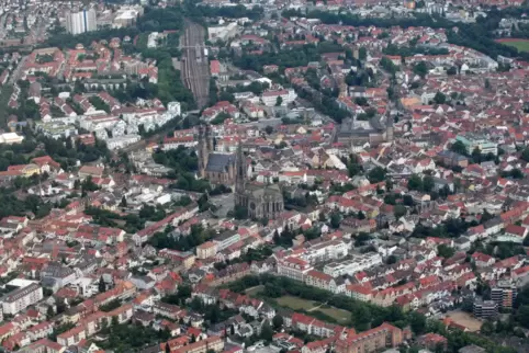Speyer aus der Luft: eine gesunde Stadt? 