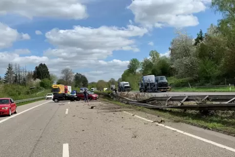 Der Unfall ereignete sich auf der A6 Richtung Saarbrücken