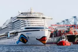 Kreuzfahrtschiff «Aida Prima» fährt in Hamburg in den Hafen