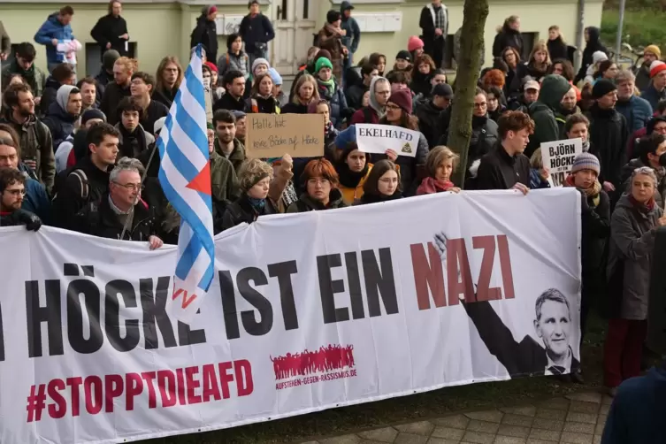 Protest in Halle