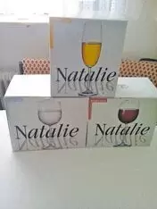 Serie» Natalie«. 3 Set je 6 Stück, -Wasser/Wein-Wein-Sekt/Champ. Neu. Im Original-Karton. Set 10,00 €, Alle 3 Set`s zusammen 25,