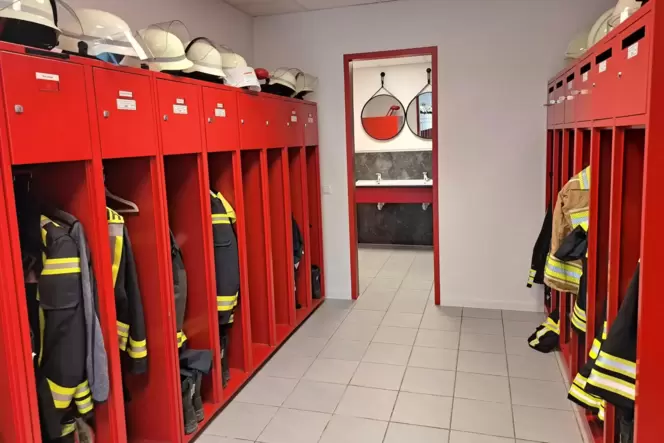 Blick in die neuen Räumlichkeiten der Bottenbacher Feuerwehr.
