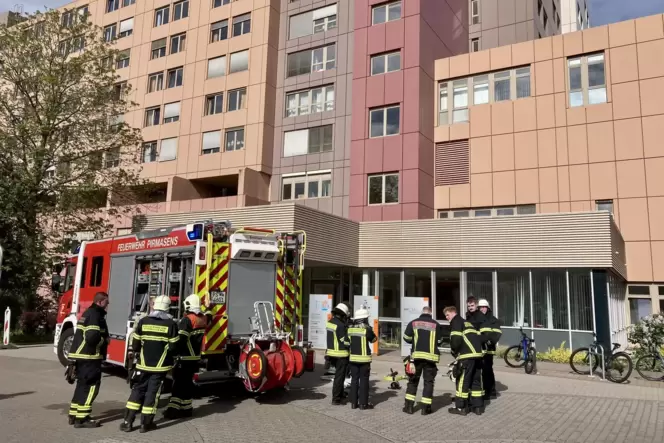 Das Feuer im achten Stock des Pirmasenser Krankenhauses war schnell gelöscht.