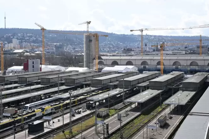 Baustelle Bahnprojekt Stuttgart 21