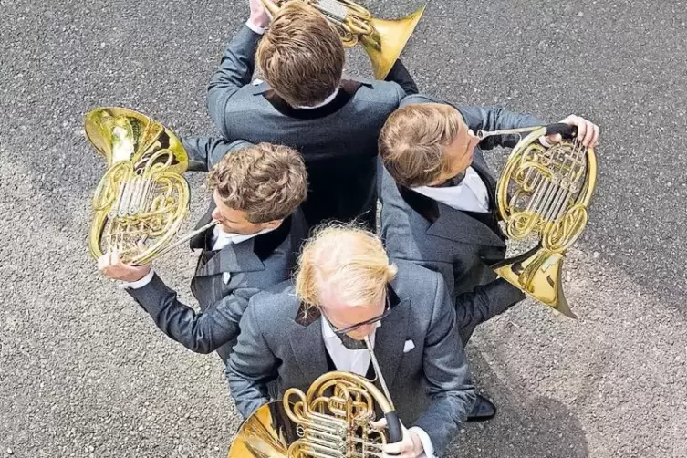 „German Hornsound“ sind Christoph Eß, Stephan Schottstädt, Sebastian Schorr und Timo Steininger