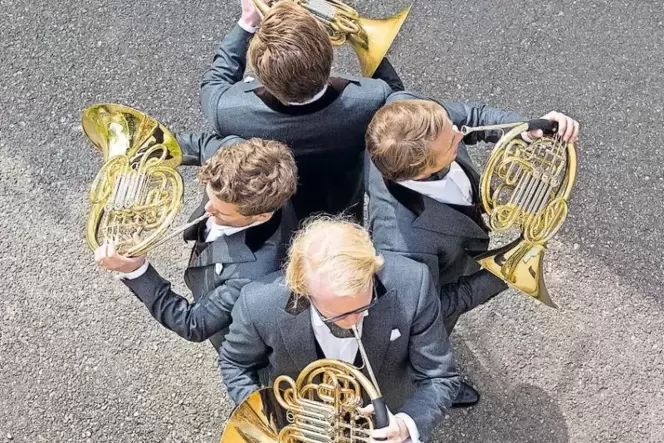 »German Hornsound« sind Christoph Eß, Stephan Schottstädt, Sebastian Schorr und Timo Steininger