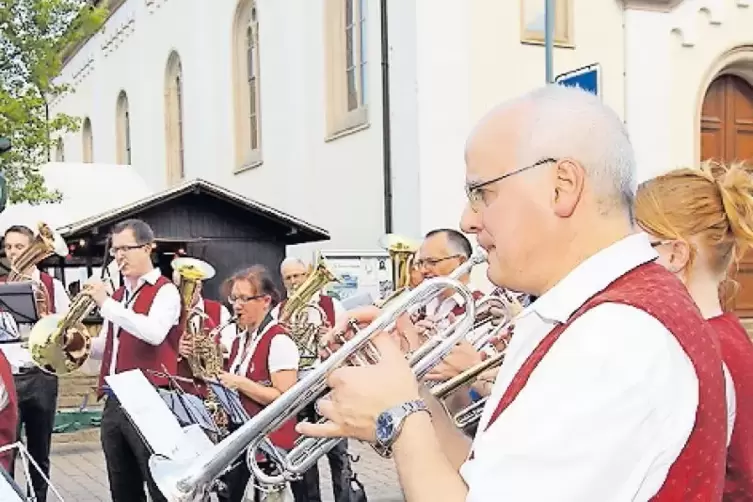 Eröffnet das Fest: der Musikverein Berghausen (hier 2016).