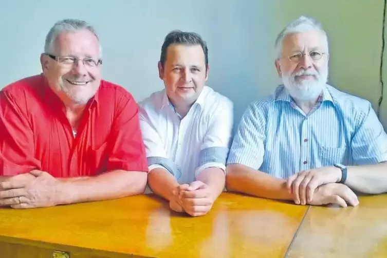 „Die drei Palatinenser“ aus Winzeln sind (von links) Rolf Tilly, Gernot und Helmut Gölter