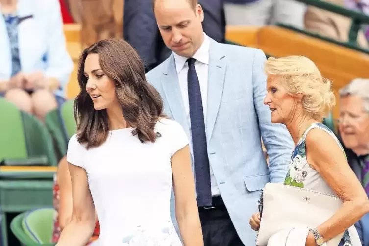 Am Sonntag noch beim Finale des Tennisturniers in Wimbledon, am Donnerstag in Heidelberg erwartet: Prinz William und Herzogin Ka