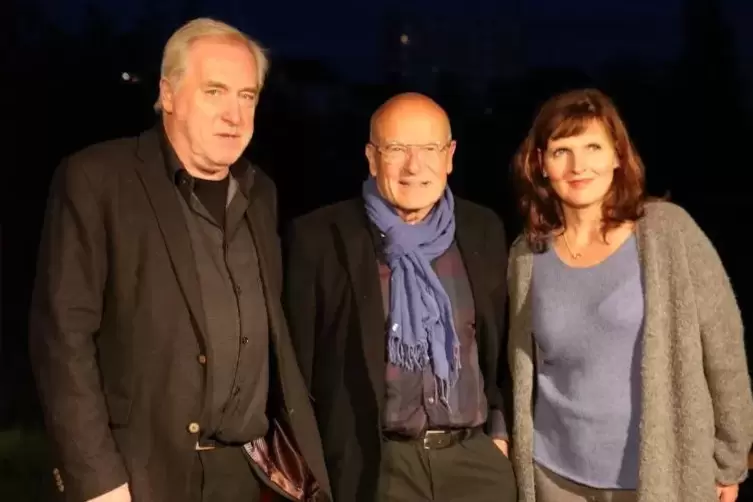 Empfangskomitee für Volker Schlöndorff (Mitte): Beim Festival des deutschen Films in Ludwigshafen wurde der Regisseur von Festiv