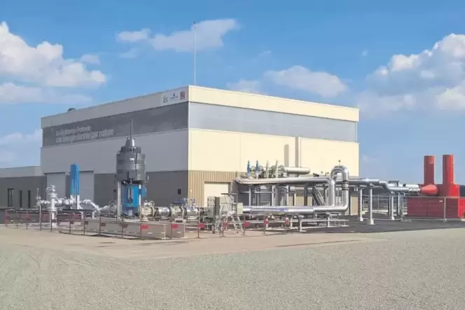 Das Geothermie-Wärmeheizkraftwerk im elsässischen Rittershoffen: So ähnlich könnte das von der Deutschen Erdwärme geplante Geoth