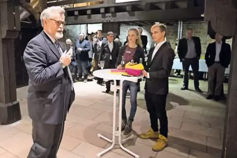 Wünschte einen guten Start ins noch junge Jahr: Justizminister und FDP-Politiker Herbert Mertin gestern Abend im Theodor-Zink-Mu