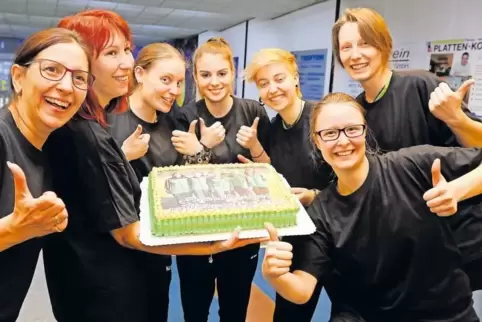 „So gut waren wir noch nie“: Die KVG-Meistermannschaft mit Andrea Buch, Katharina von Krog, Ronja Hafke, Michelle Hecht, Jana Le