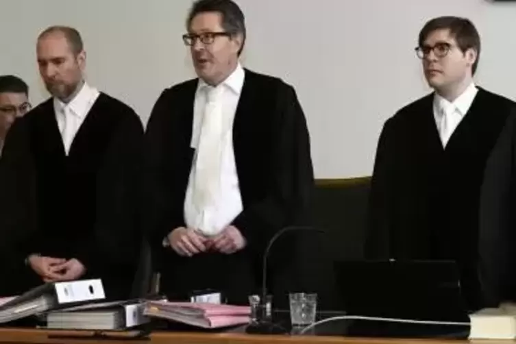 Fällten im August 2019 ihr Urteil: die Richter im Prozess um das BASF-Explosionsunglück. 