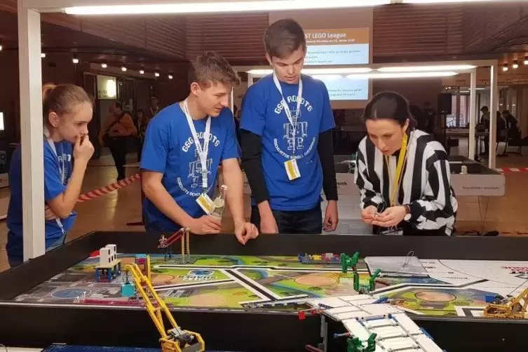 Das GSG-Team beim Wettbewerb in N&uuml;rnberg.