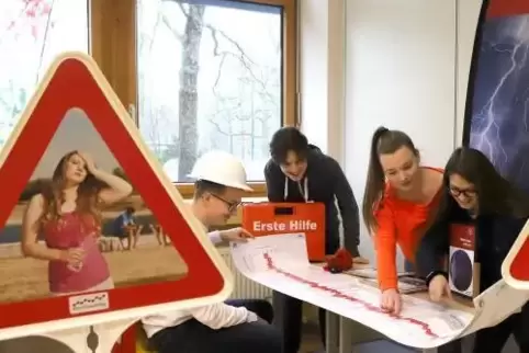 In Station 5 lernen die Schüler „Witterungsextreme“ kenne. 