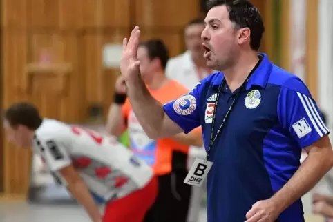 Der Haßlocher Coach Tobias Job war zehn Jahre lang ununterbrochen als Handball-Trainer im Einsatz.