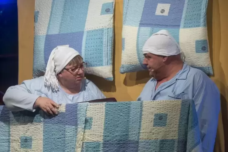 Begefl&uuml;ster mit Heddi und Heini alias Margot Haack und Uwe Mareczeck