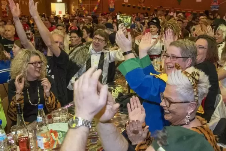 Beste Stimmung in der Halle. 