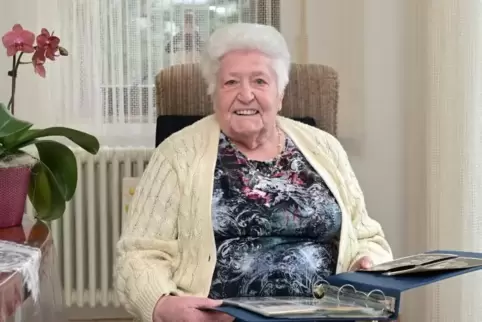 Fühlt sich in Limburgerhof wohl: Elisabetha Schmitt feiert heute ihren 100. Geburtstag.
