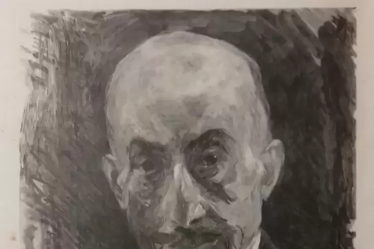 Als Holzschnitt fertigte Max Liebermann 1920 sein Portr&auml;t an.