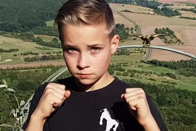Erst elf Jahre alt, aber schon international erfolgreich: Thaiboxer Thore Wagner. 
