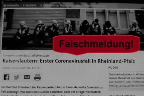 Mit offenbar einigem gestalterischen Geschick haben Unbekannte eine Meldung von tagesschau.de täuschend ähnlich verändert. 