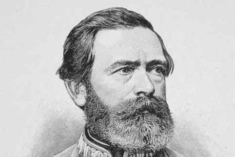 Protrait des Generalleutnants Karl Ritter von Orff: Nach ihm wurde zunächst das in der Zollerkaserne untergebrachte 17. Königlic