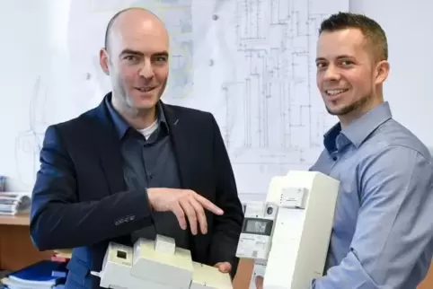 v. l. Christoph Bauer (Technischer Leiter), Tobias Weidmann (Sachgebietsleiter Zähler)
